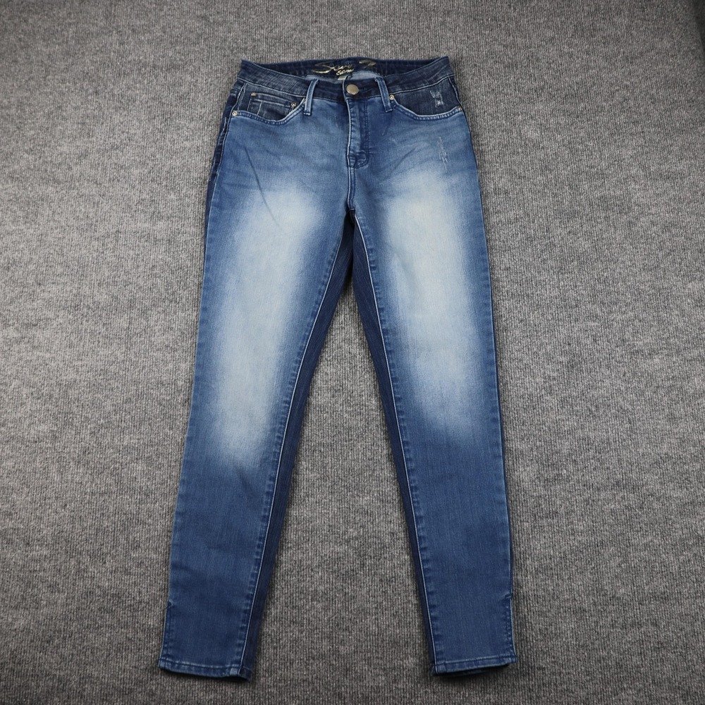 Seven7 Jeans Womens 6‎ Blue Mid Rise Ankle Skinny Slim Fit Stretch Denim Pants